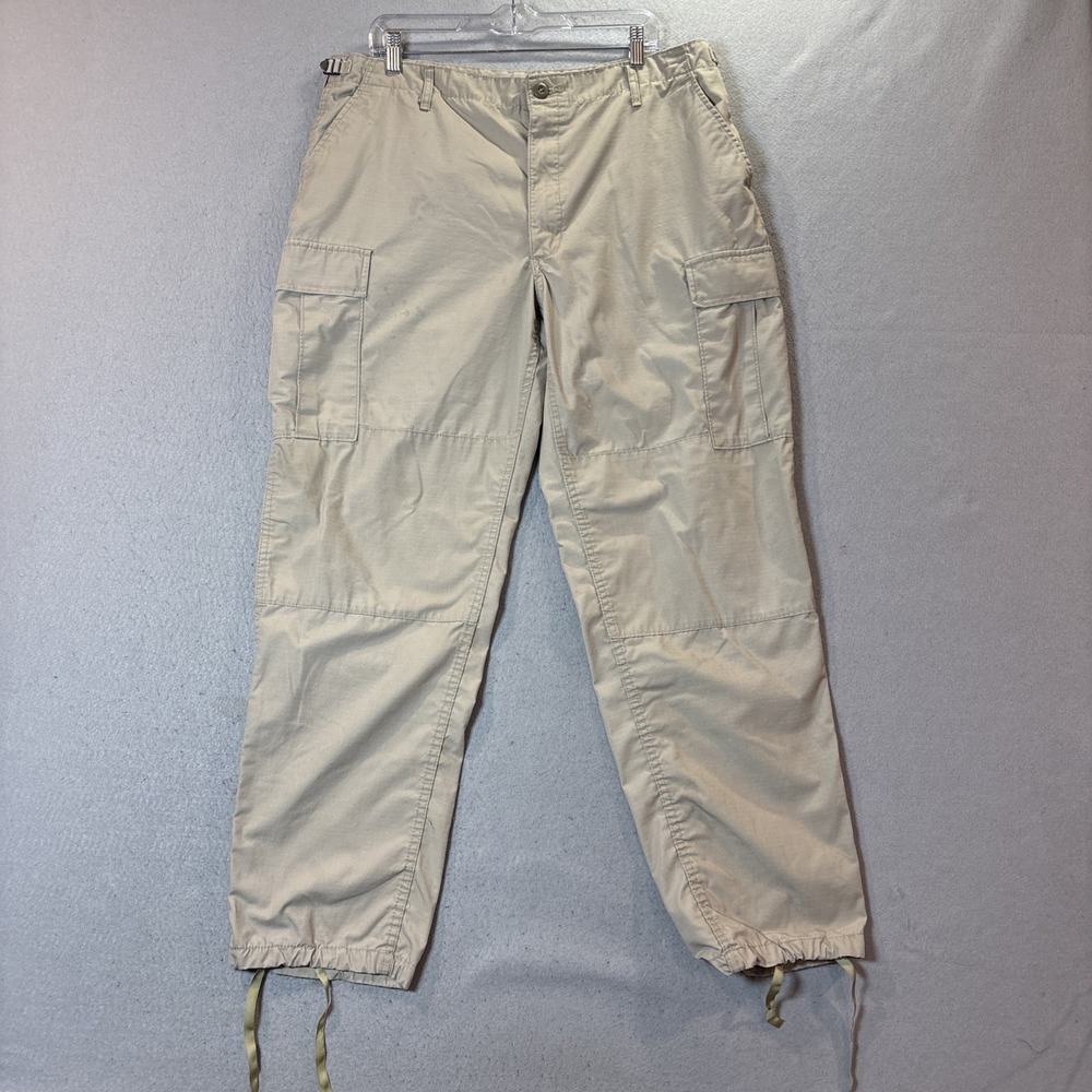Propper Mens Cargo Pants Ripstop Tan Size L Utility Workwear Reinforced Knee